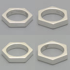 Gucci Hexagon Ring Limited Edition Sterling Silver Hexagonal — view 3