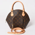 Louis Vuitton Ellipse PM Handbag Monogram Leather Brown Gold