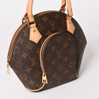 Louis Vuitton Ellipse PM Handbag Monogram Leather Brown Gold — view 5