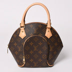 Louis Vuitton Ellipse PM Handbag Monogram Leather Brown Gold — view 3