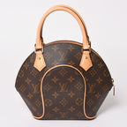 Louis Vuitton Ellipse PM Handbag Monogram Leather Brown Gold — view 2