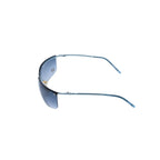 Gucci Rimless Shield Sunglasses Metal Blue Light Y2k Rhinestone GG Logo — view 7