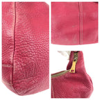 Prada Vitello Daino Hobo Pink Gold Leather Shoulder — view 6