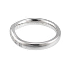 Tiffany & Co Wide Curved Band Ring Diamond Pt Platinum — view 3