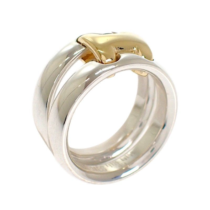 Hermes Olympe Actual Ring 18k Gold 925 Sterling Silver