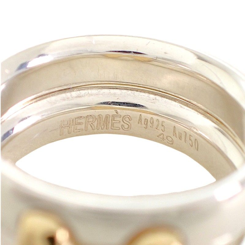 Hermes Olympe Actual Ring 18k Gold 925 Sterling Silver — view 9