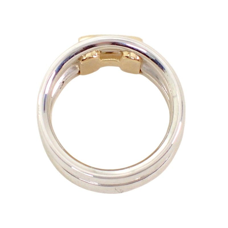 Hermes Olympe Actual Ring 18k Gold 925 Sterling Silver