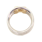 Hermes Olympe Actual Ring 18k Gold 925 Sterling Silver