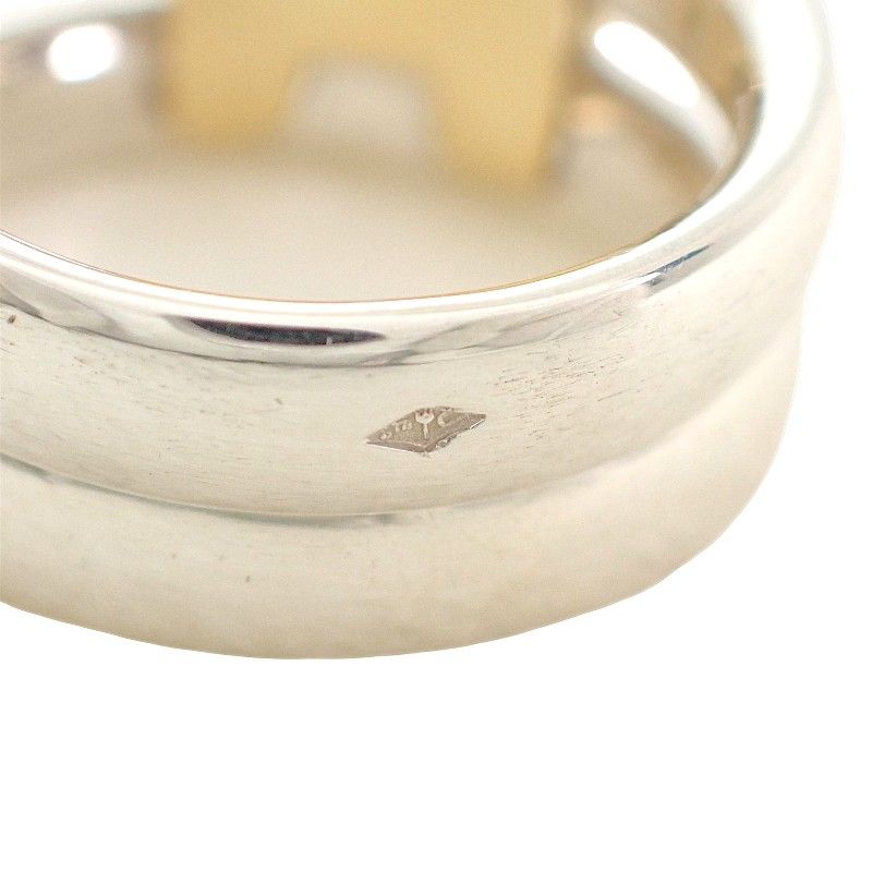 Hermes Olympe Actual Ring 18k Gold 925 Sterling Silver