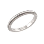 Tiffany & Co Milgrain Ring Pt Platinum Together — view 4