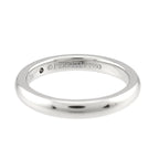 Tiffany & Co Stacking Band Ring Diamond Pt Platinum — view 4