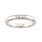 Tiffany & Co Stacking Band Ring Diamond Pt Platinum — view 2