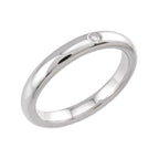 Tiffany & Co Stacking Band Ring Diamond Pt Platinum — view 5