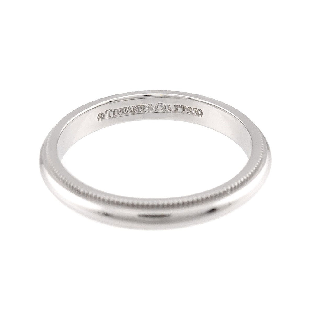 Tiffany & Co Milgray Ring Pt Platinum Together Milgrain — view 3
