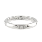 Tiffany & Co True Band Ring Diamond Pt Platinum — view 3