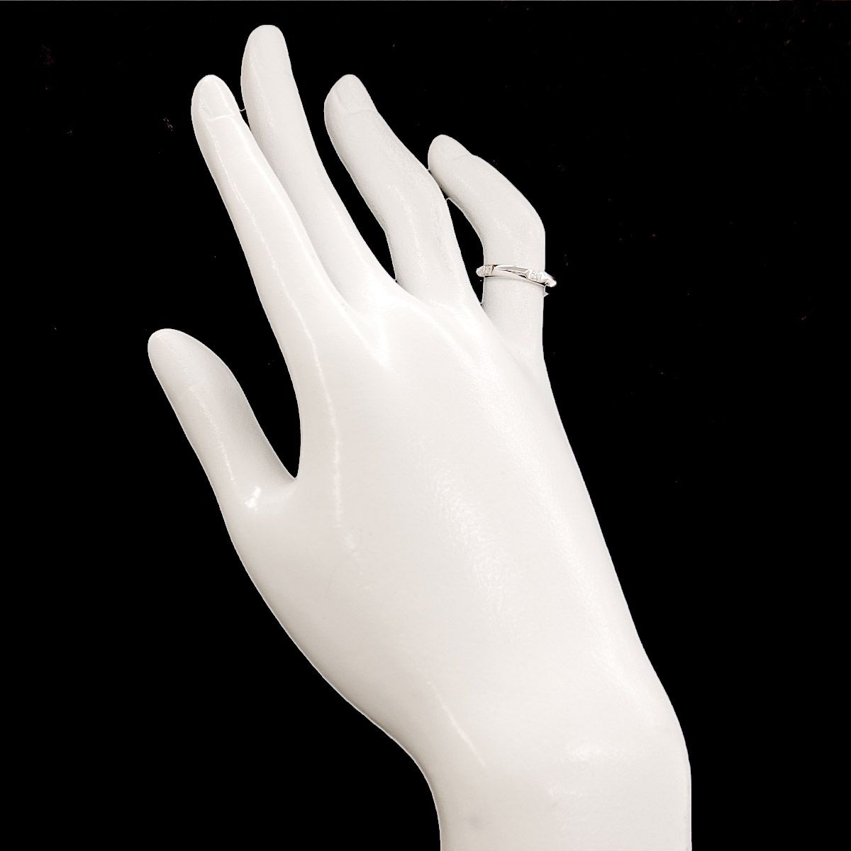 Tiffany & Co True Band Ring Diamond Pt Platinum — view 6