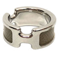 Hermes Olympe Ring PM S Silver Etoupe