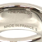 Hermes Olympe Ring PM S Silver Etoupe — view 3