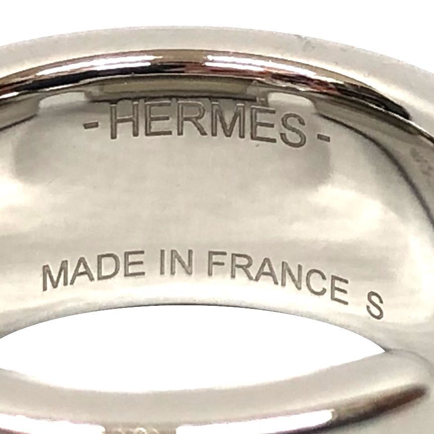 Hermes Olympe Ring PM S Silver Etoupe — view 3