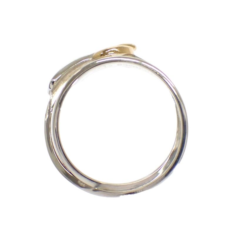 Hermes Double Tour Ring 925 Sterling Silver Gold — view 9