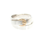 Hermes Double Tour Ring 925 Sterling Silver Gold
