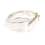 Hermes Double Tour Ring 925 Sterling Silver Gold