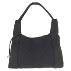 Gucci Dark Brown Gold GG Canvas Leather Shoulder