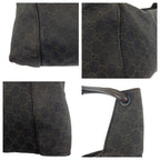 Gucci Dark Brown Gold GG Canvas Leather Shoulder — view 5