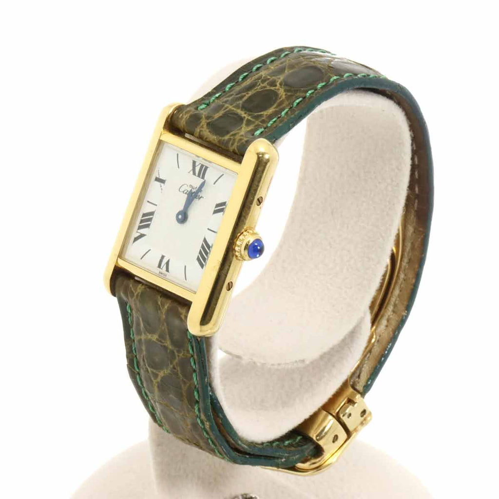 Cartier Must Tank Vermeil Watch White Quartz — view 2