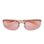 Dior Pop Rimless Sunglasses Eyewear Star Decoration Orange Y2k Metal Frame — view 2