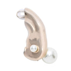 Dior Pearl with Gold Ear Cuff Single Earrings White — view 2
