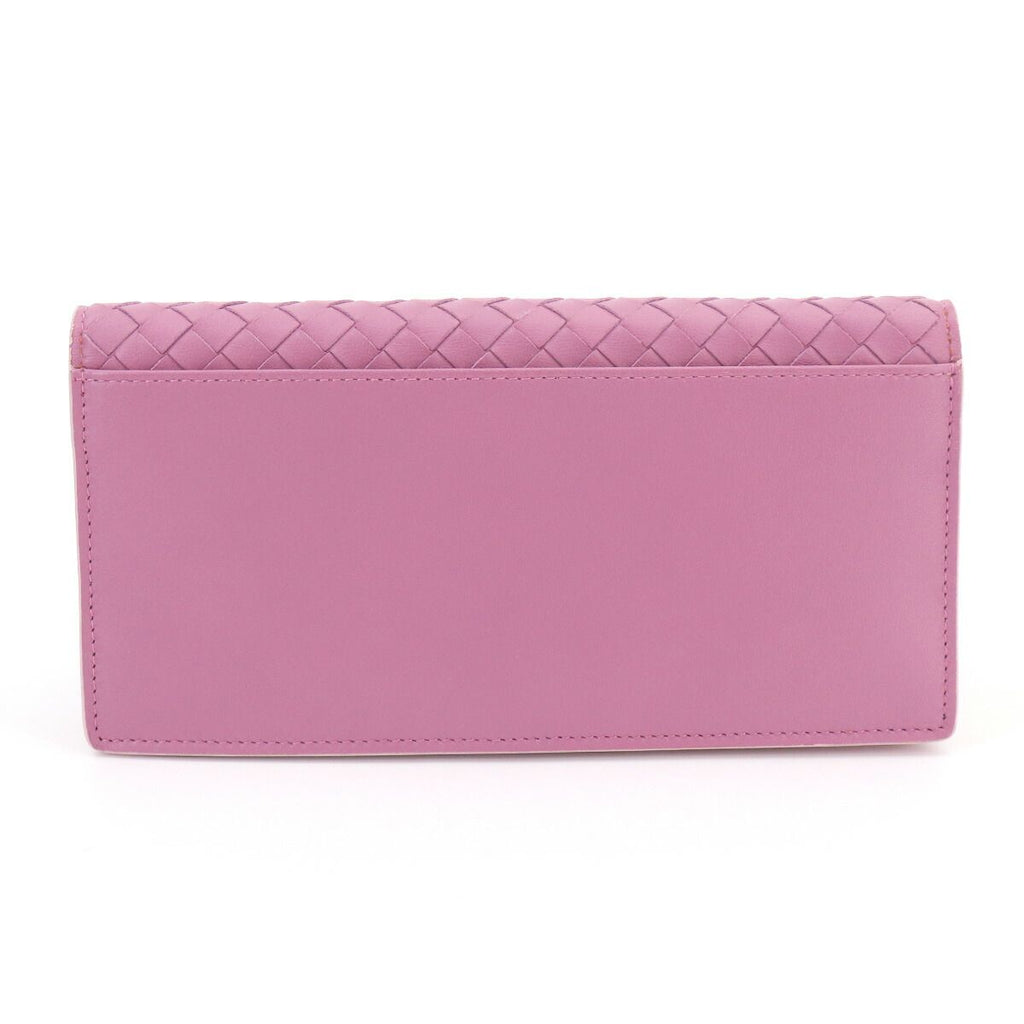 Bottega Veneta Intrecciato Shoulder Wallet Bifold Leather Purple — view 3