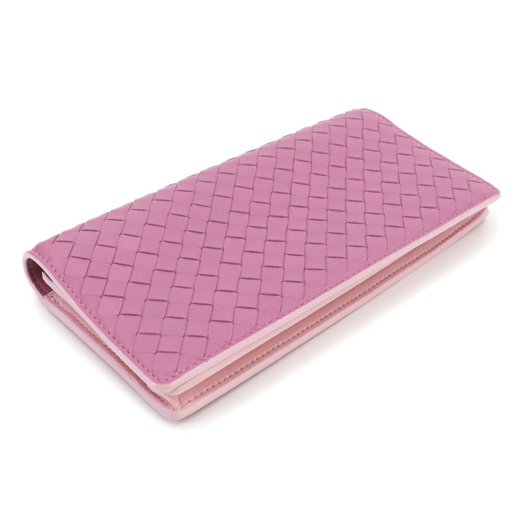 Bottega Veneta Intrecciato Shoulder Wallet Bifold Leather Purple — view 4