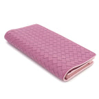 Bottega Veneta Intrecciato Shoulder Wallet Bifold Leather Purple — view 5