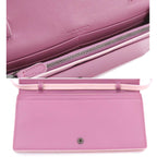 Bottega Veneta Intrecciato Shoulder Wallet Bifold Leather Purple — view 8