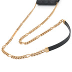 Chanel Quilted Bracelet on Chain Shoulder Card Case Caviar Leather Black — view 6