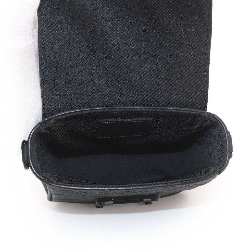 Louis Vuitton Monogram Taurillon Pico S Lock Shoulder Bag Leather Black — view 8
