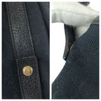 Gucci Abbey Black Gold GG Canvas Leather Tote Shoulder — view 6