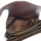 Fendi Zucca Pattern Bifold Wallet Canvas Leather Brown — view 8