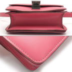 Celine Classic Box Small Leather Shoulder Bag Pink — view 3