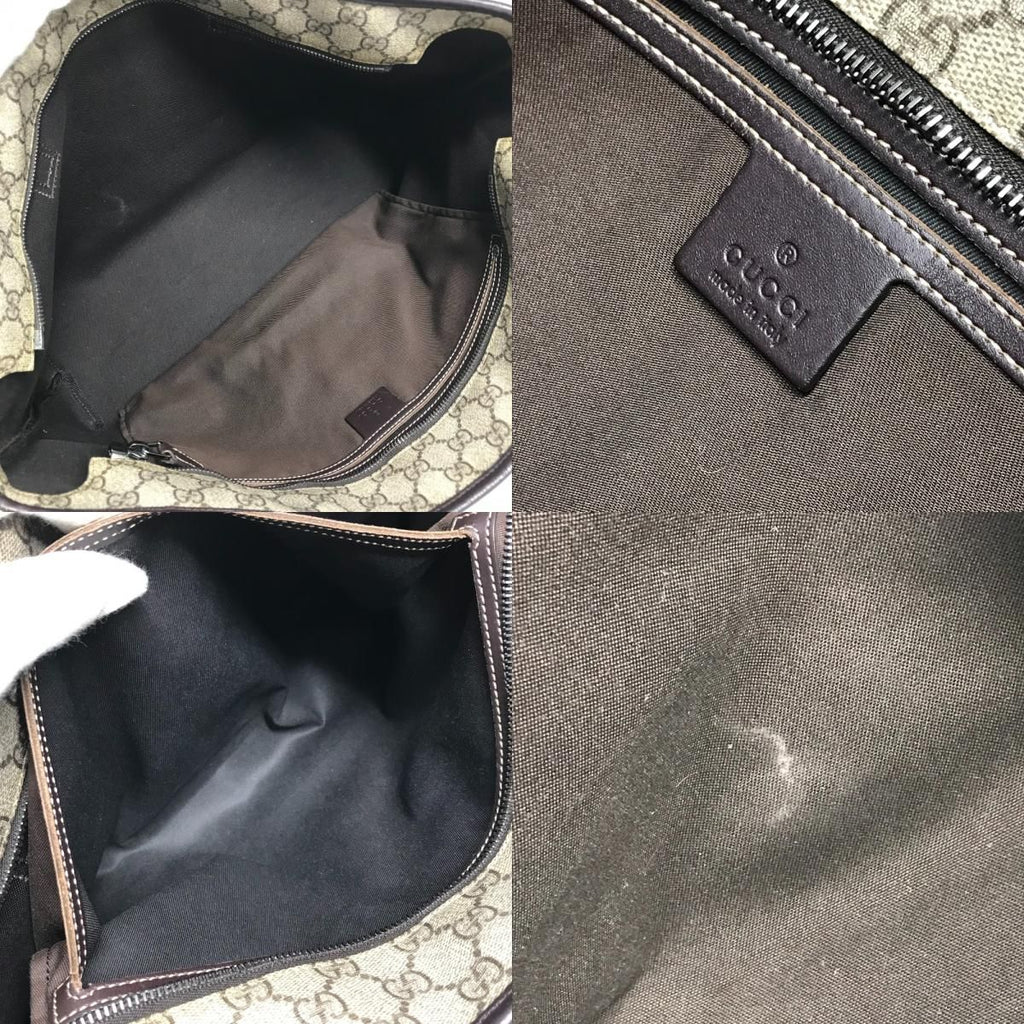 Gucci Shoulder Bag GG Logo Supreme Canvas Beige — view 9