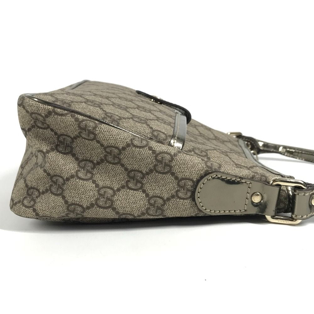 Gucci Shoulder Bag GG Logo Supreme Canvas Beige — view 4