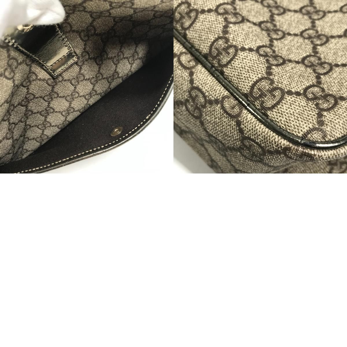 Gucci Shoulder Bag GG Logo Supreme Canvas Beige — view 9