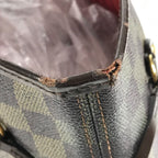 Louis Vuitton Tote Neverfull Damier Canvas Ebene Brown — view 5