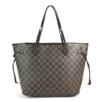 Louis Vuitton Tote Neverfull Damier Canvas Ebene Brown