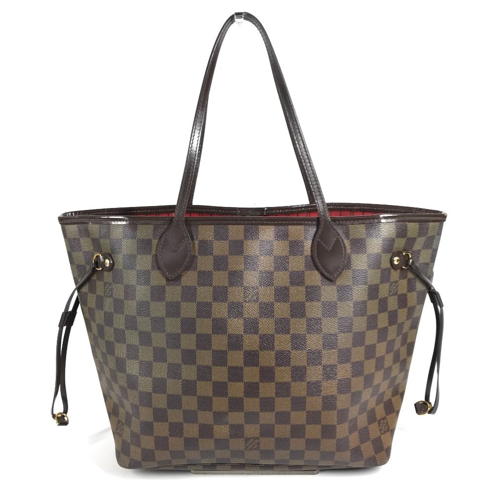 Louis Vuitton Tote Neverfull Damier Canvas Ebene Brown — view 2