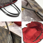 Louis Vuitton Tote Neverfull Damier Canvas Ebene Brown — view 8