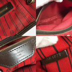 Louis Vuitton Tote Neverfull Damier Canvas Ebene Brown — view 9