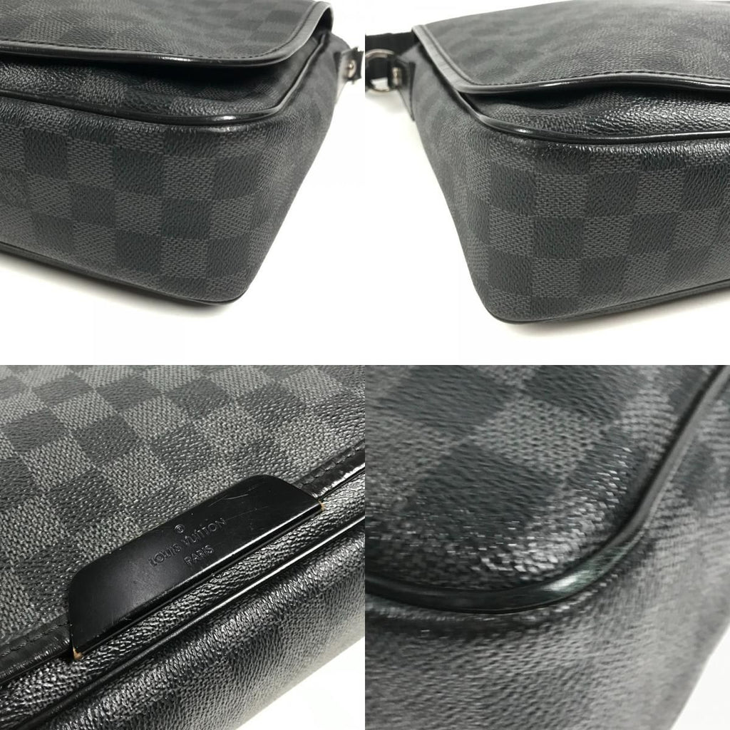 Louis Vuitton Shoulder Bag Daniel Damier Graphite Canvas Black — view 6