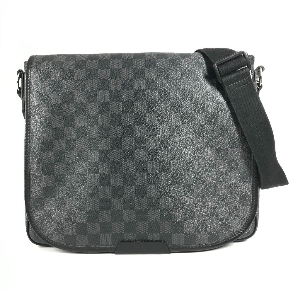 Louis Vuitton Shoulder Bag Daniel Damier Graphite Canvas Black